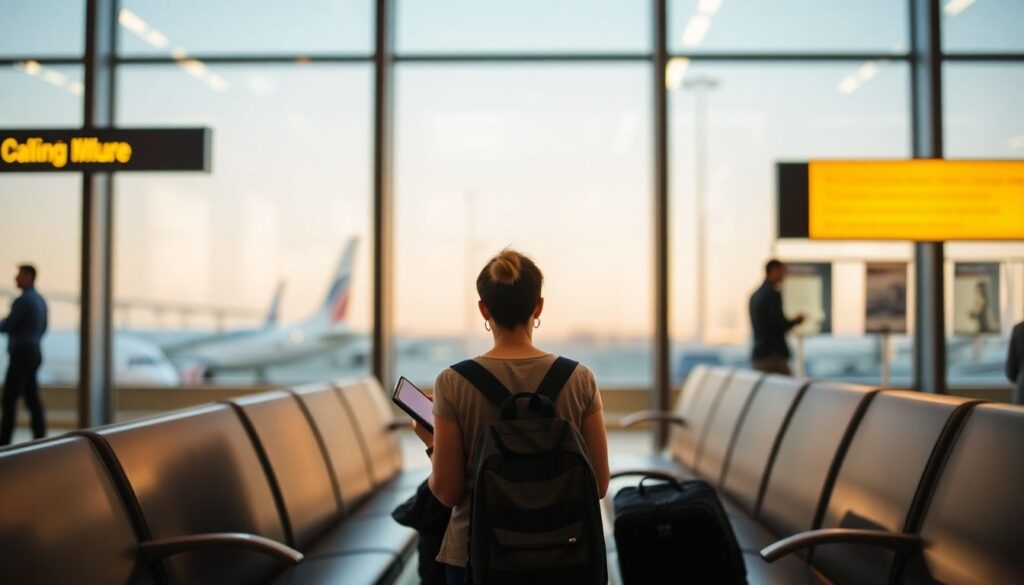 Как пережить долгую пересадку в аэропорту с пользой - иллюстрация