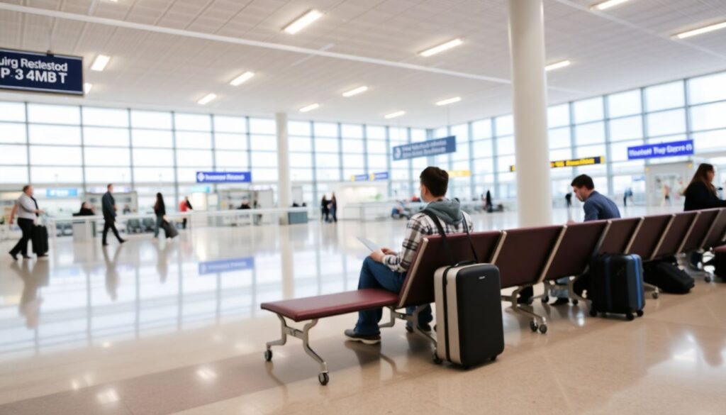 Как пережить долгую пересадку в аэропорту с пользой - иллюстрация