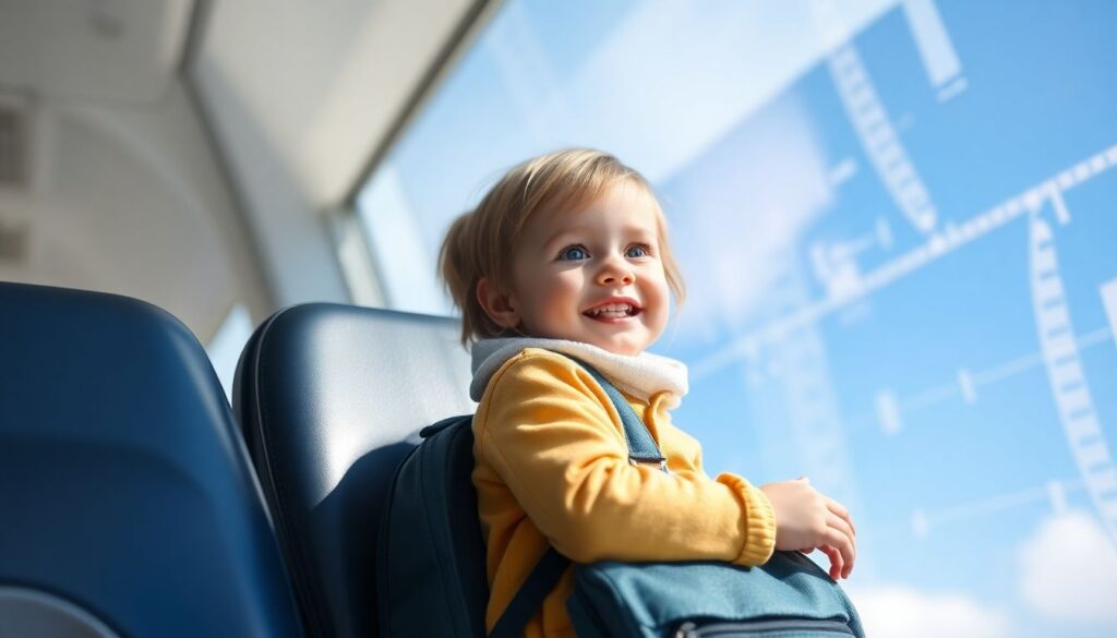 Как путешествовать с маленьким ребенком на самолете - иллюстрация