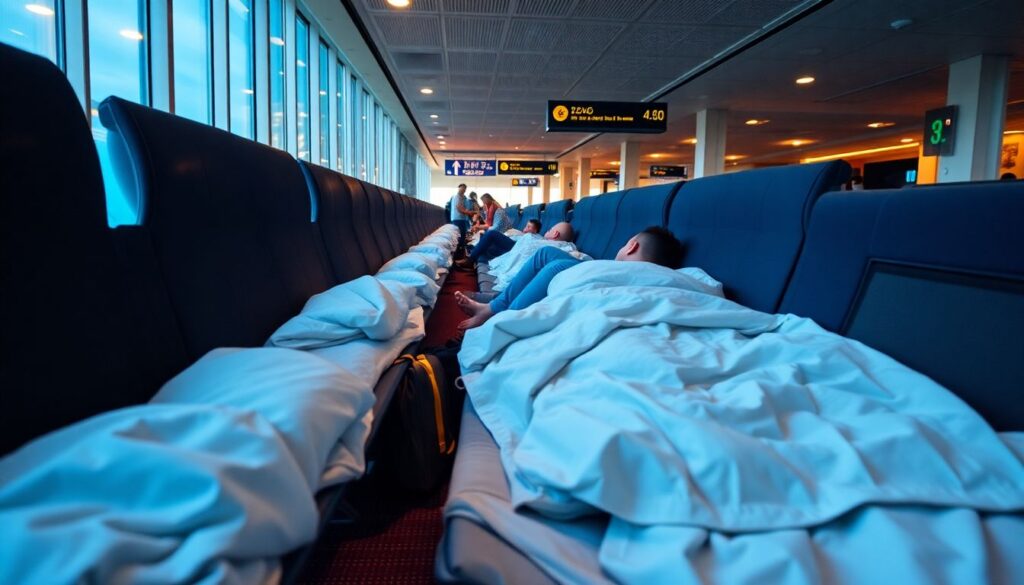 Как спать в аэропорту: лайфхаки для экономных - иллюстрация