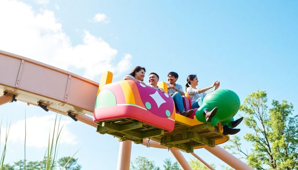 Лучшие парки развлечений в мире для всей семьи - иллюстрация