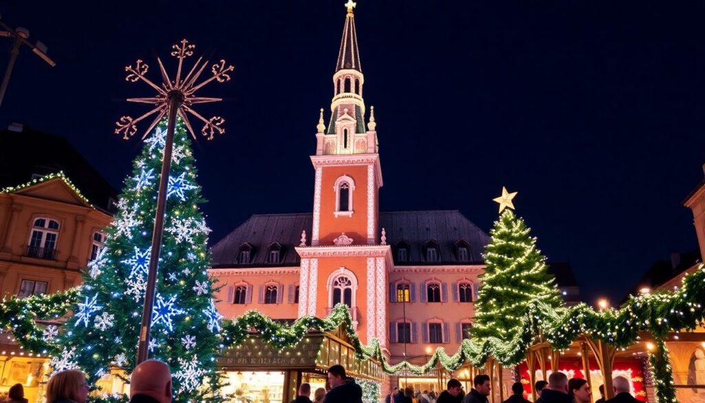 Самые красивые рождественские ярмарки Европы - иллюстрация