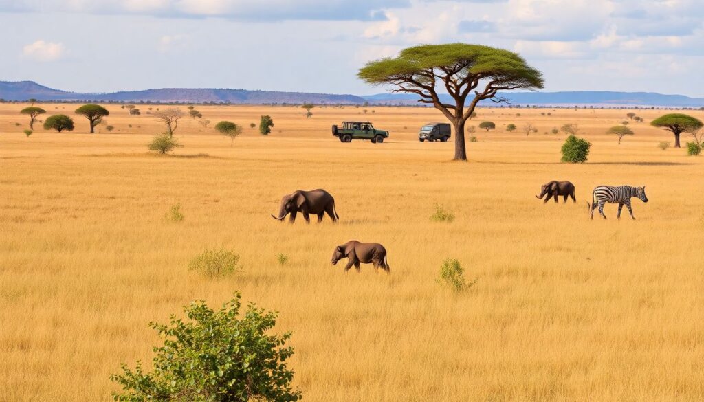 Путешествие в Кению: большое сафари и племя масаи - иллюстрация