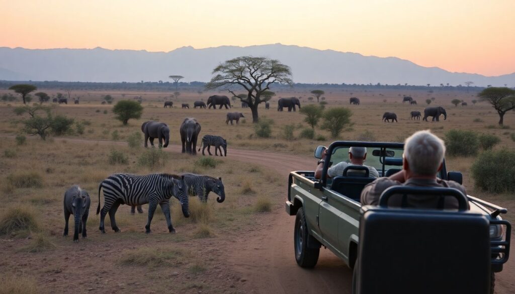 Путешествие в Кению: большое сафари и племя масаи - иллюстрация