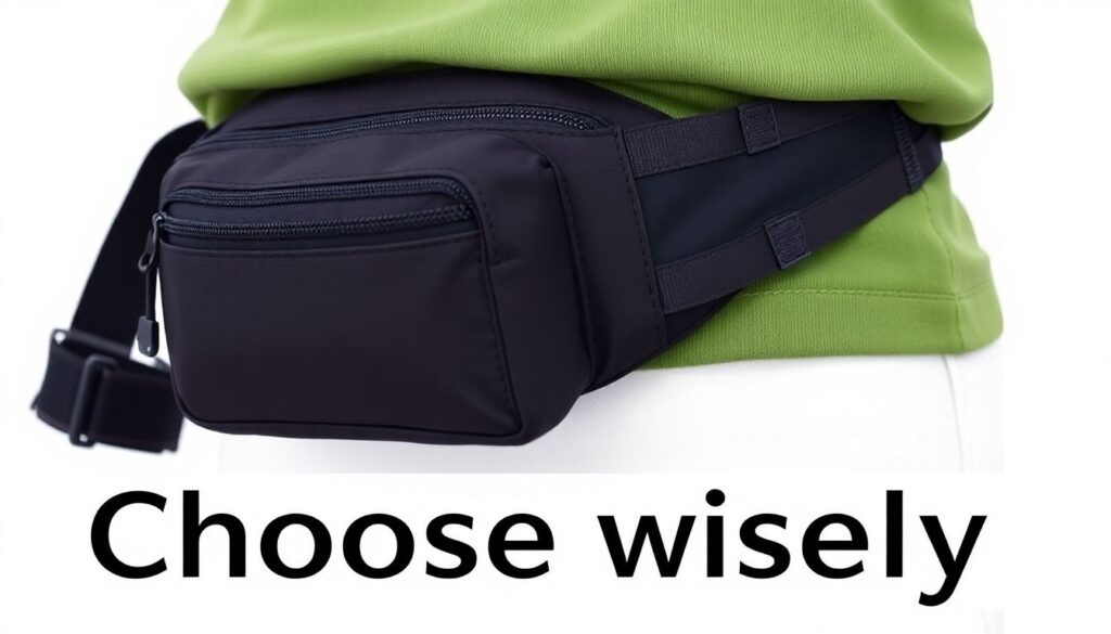 Как правильно выбрать и носить поясную сумку в путешествии - иллюстрация