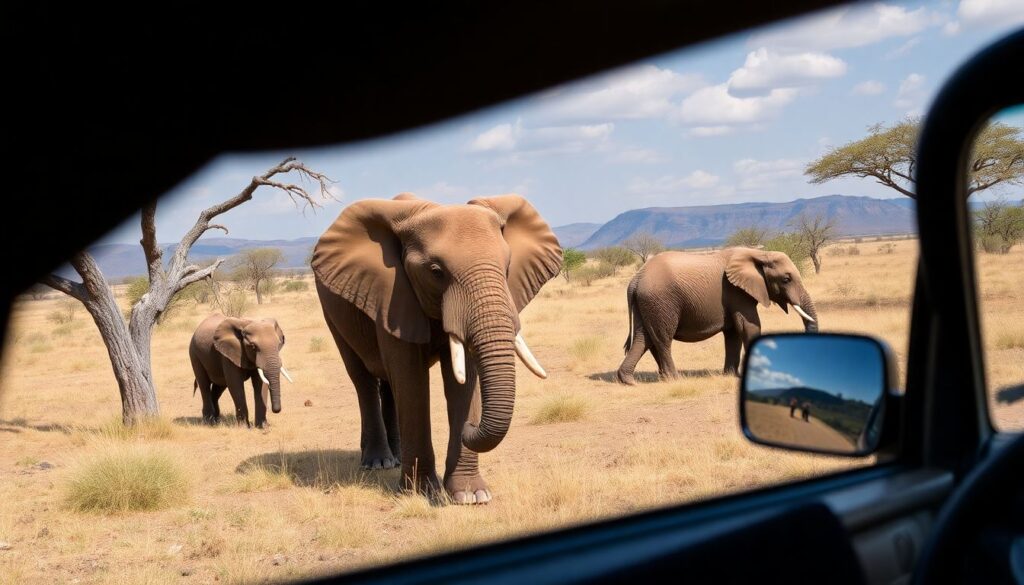 Путешествие в Намибию: пустыня, дюны и дикие животные - иллюстрация