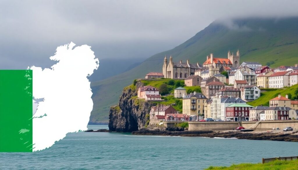 Путешествие по Ирландии: замки, пабы и изумрудные пейзажи - иллюстрация
