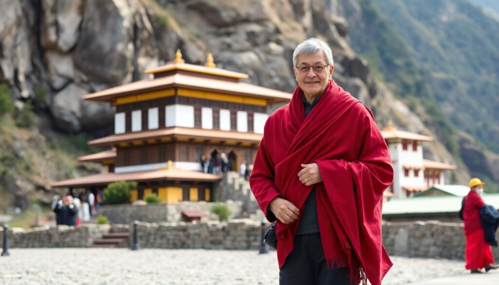 Путешествие в Бутан: королевство счастья - иллюстрация