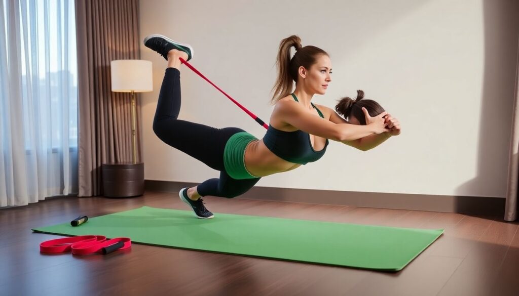 Как оставаться в форме во время путешествий - иллюстрация