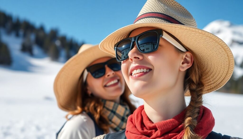 Как защитить кожу от солнца в горах и на пляже - иллюстрация