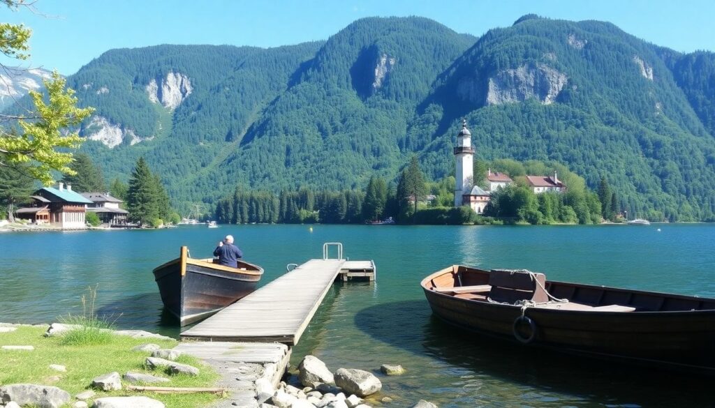 Путешествие в Словению: озера Блед и Бохинь, Любляна и горы - иллюстрация