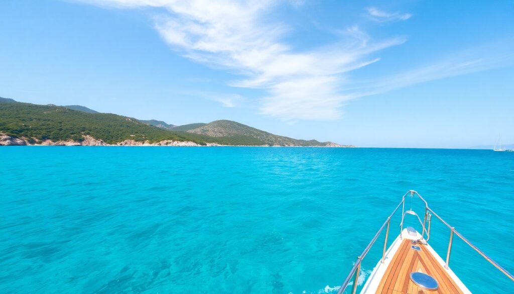 Путешествие по островам Хорватии на яхте - иллюстрация