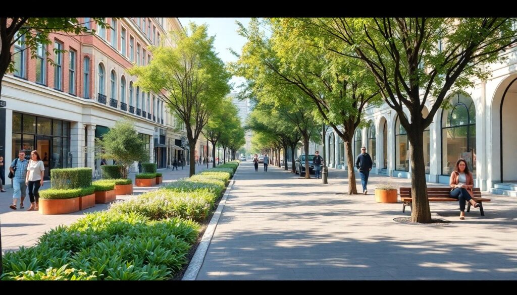 Самые красивые пешеходные улицы мира - иллюстрация