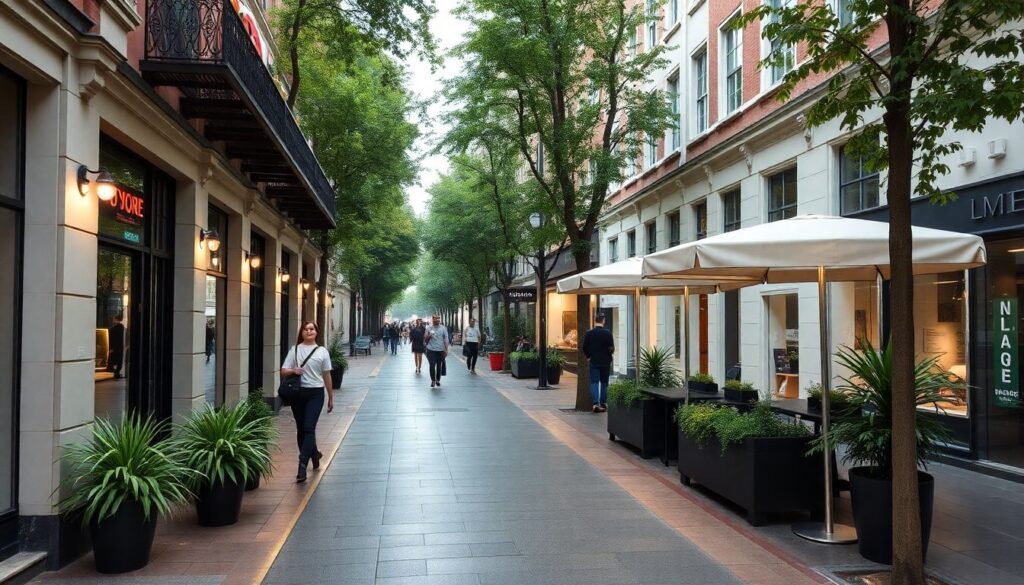 Самые красивые пешеходные улицы мира - иллюстрация