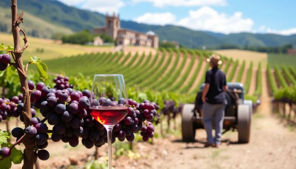 Самые красивые виноградники мира - иллюстрация