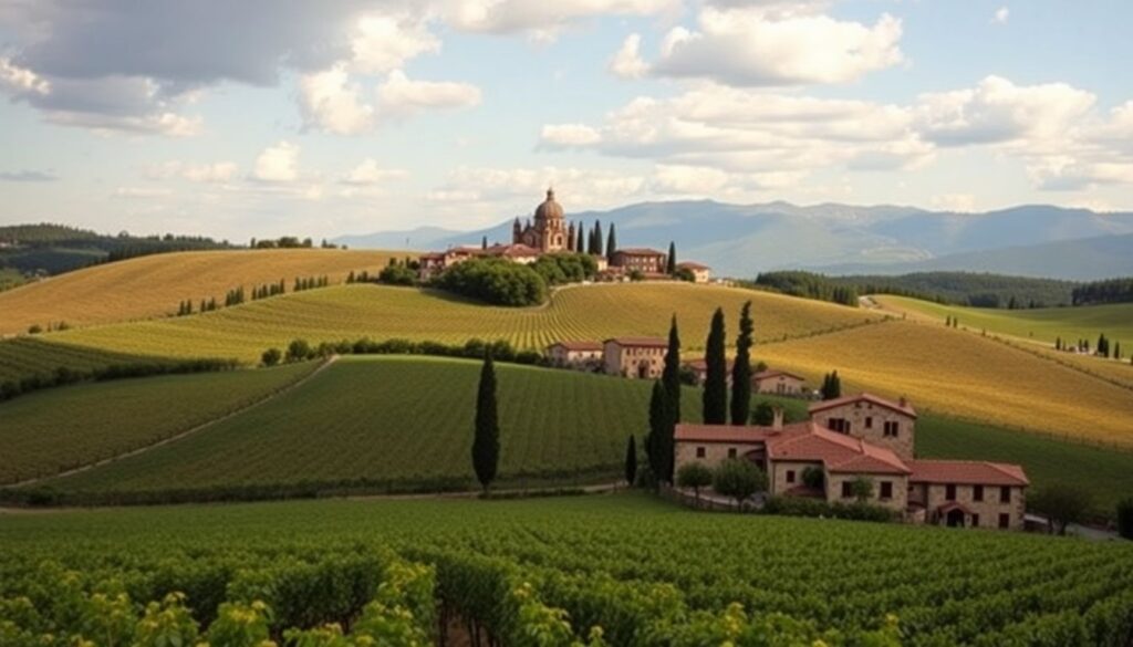 Путешествие по Тоскане: виллы, вино и кипарисы - иллюстрация