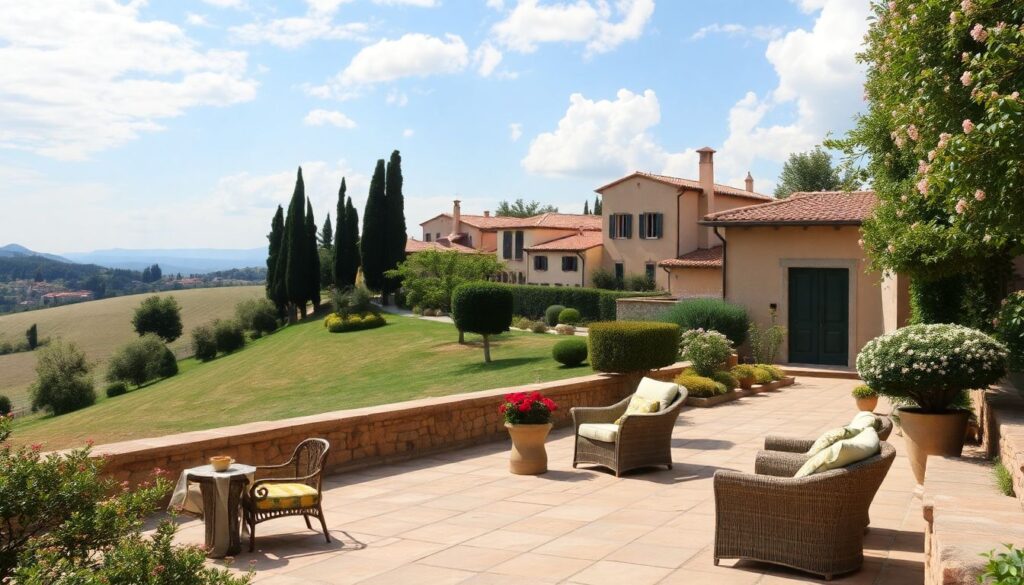 Путешествие по Тоскане: виллы, вино и кипарисы - иллюстрация