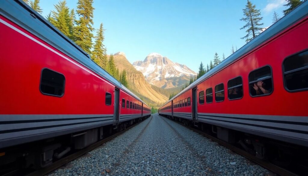 Путешествие по национальным паркам Канады - иллюстрация