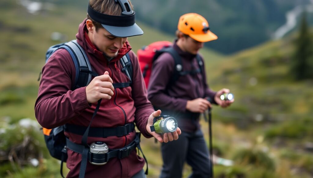 Как выбрать налобный фонарик для похода - иллюстрация