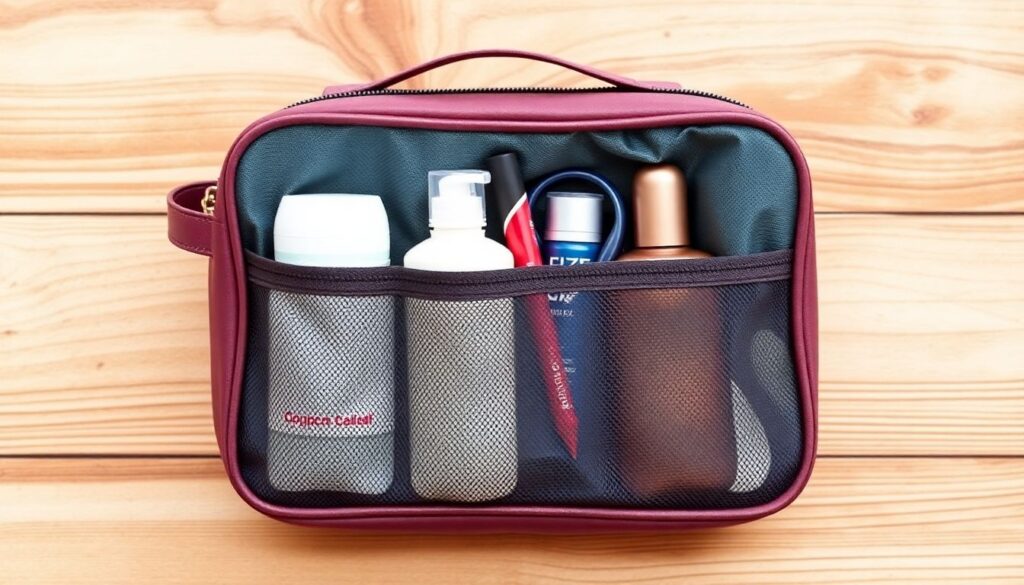 Как правильно выбрать и упаковать косметичку в дорогу - иллюстрация