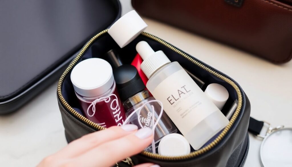 Как правильно выбрать и упаковать косметичку в дорогу - иллюстрация