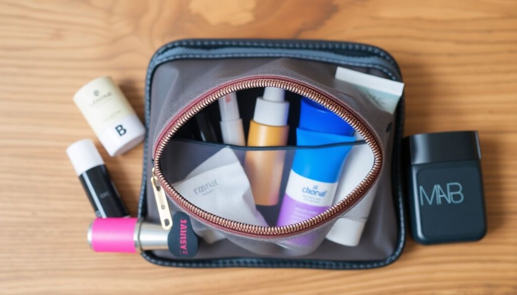Как правильно выбрать и упаковать косметичку в дорогу - иллюстрация