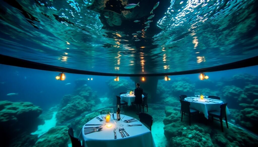 Самые красивые подводные отели и рестораны - иллюстрация