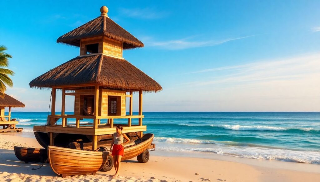 Лучшие места для встречи Нового года в тепле - иллюстрация