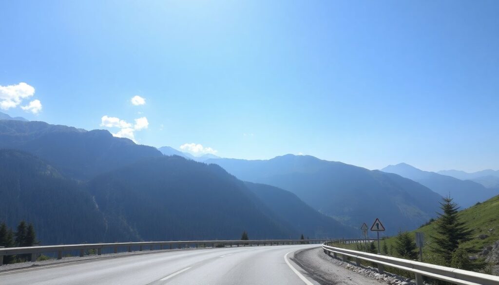 Путешествие по Трансфэгэрашскому шоссе в Румынии - иллюстрация