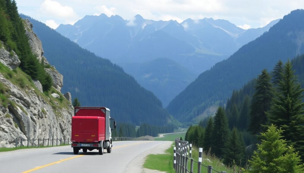 Путешествие по Трансфэгэрашскому шоссе в Румынии - иллюстрация