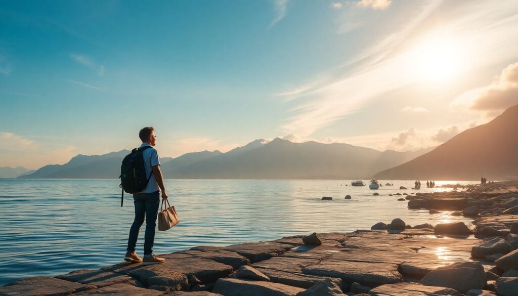 Лучшие направления для путешествий в одиночку для мужчин - иллюстрация