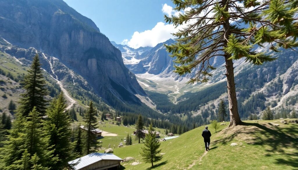 Путешествие по Доломитовым Альпам в Италии - иллюстрация