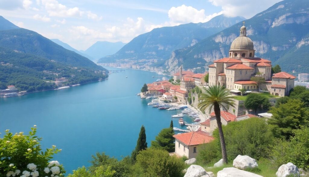 Путешествие по Балканам: маршрут по нескольким странам - иллюстрация