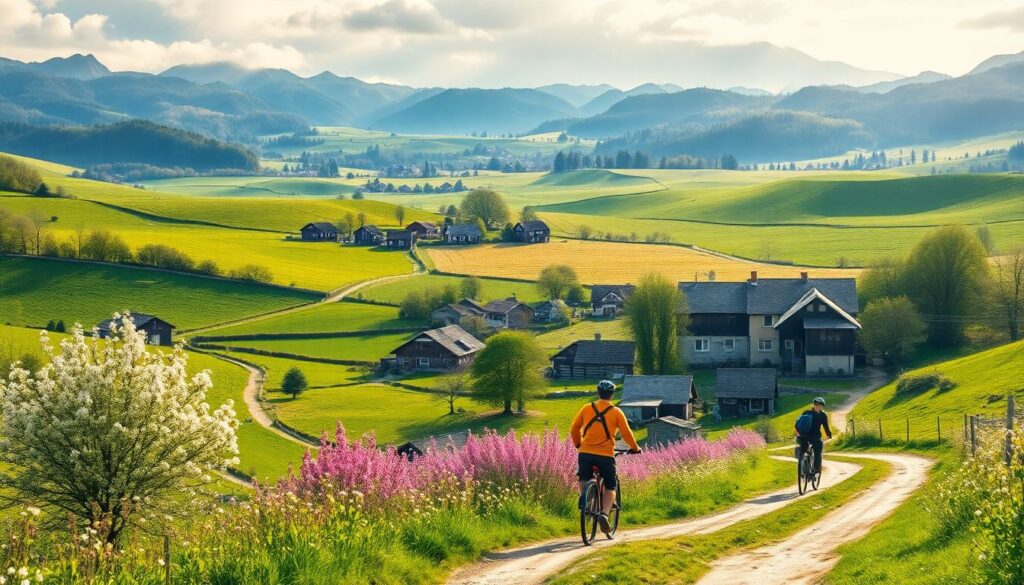 Лучшие направления для путешествий весной - иллюстрация