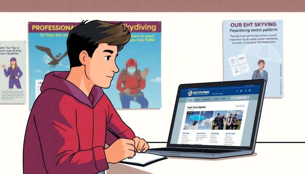 Лучшие места для прыжков с парашютом и банджи-джампинга - иллюстрация