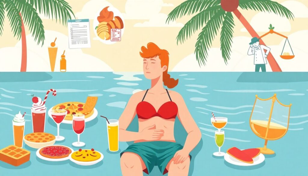 Как путешествовать, соблюдая диету - иллюстрация