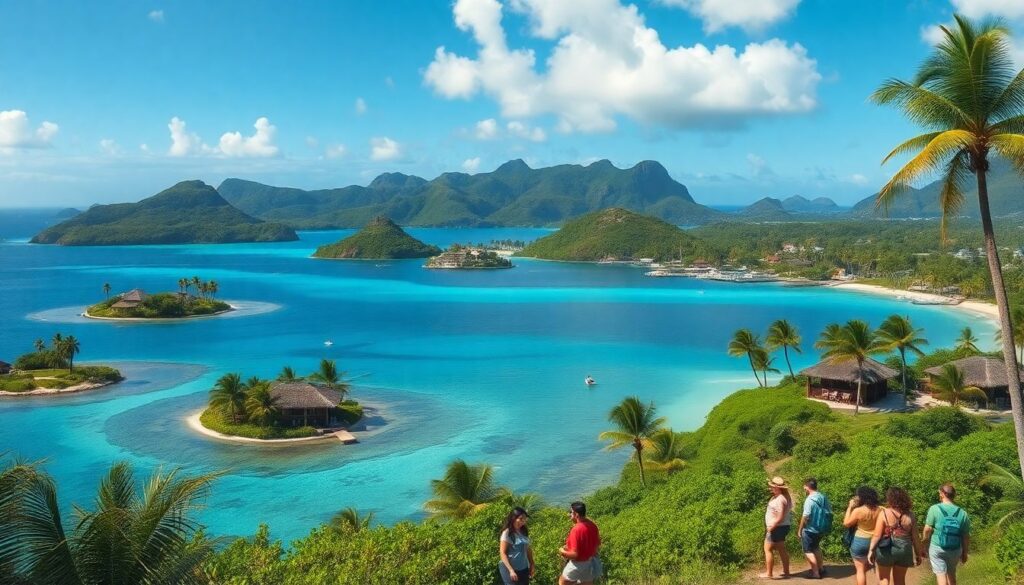 Путешествие по островам Французской Полинезии - иллюстрация