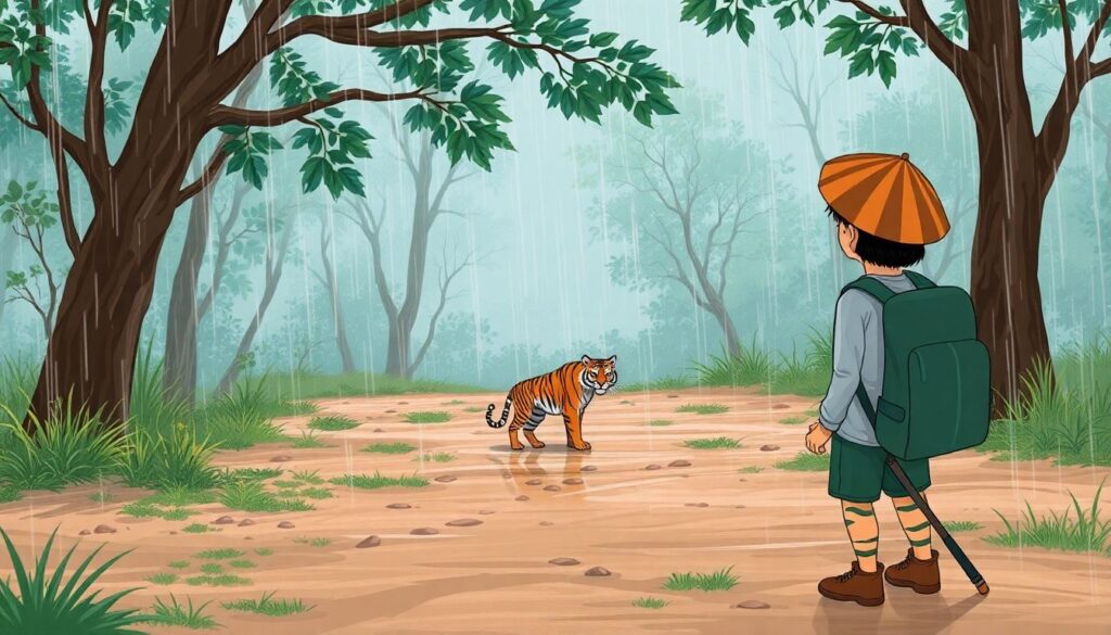 Лучшие места для наблюдения за тиграми - иллюстрация