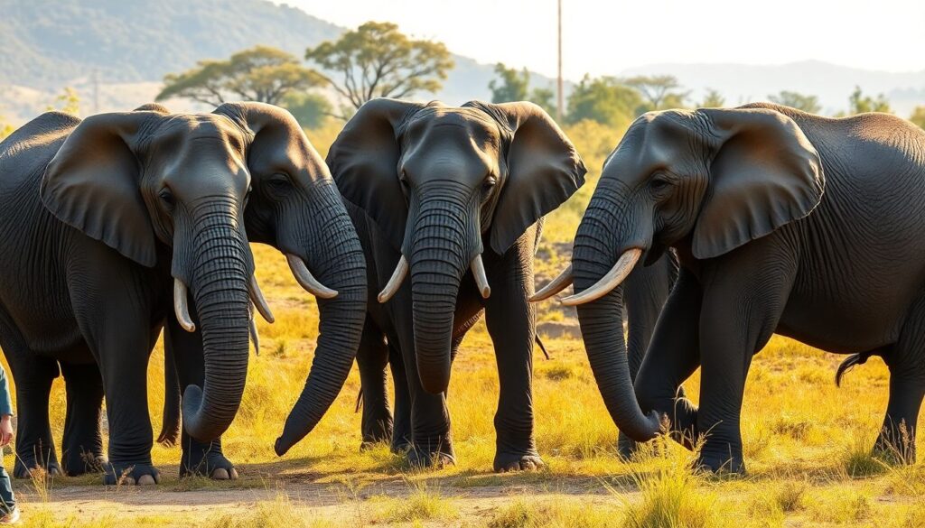 Лучшие места для наблюдения за слонами в дикой природе - иллюстрация