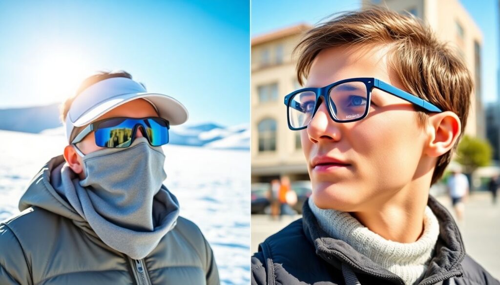 Как выбрать и использовать солнечные очки для разных условий - иллюстрация