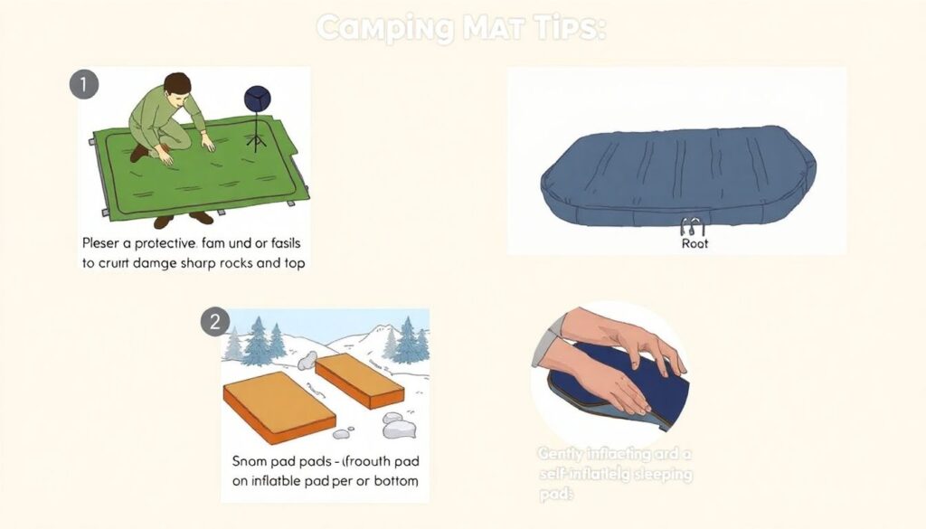 Как выбрать и использовать коврик (каремат) для сна в походе - иллюстрация