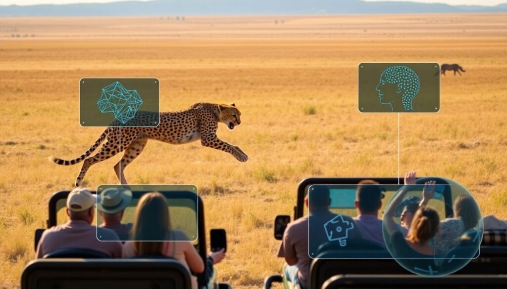 Лучшие места для наблюдения за гепардами - иллюстрация