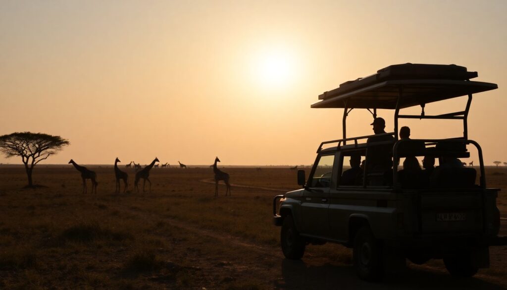 Лучшие места для наблюдения за жирафами - иллюстрация