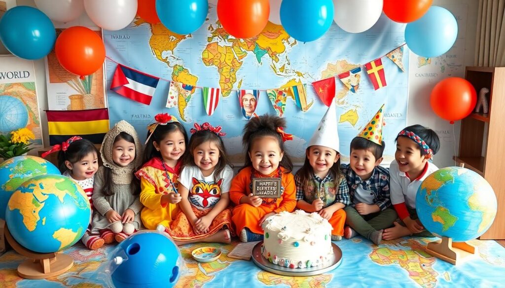 Как организовать детскую вечеринку в стиле путешествий - иллюстрация