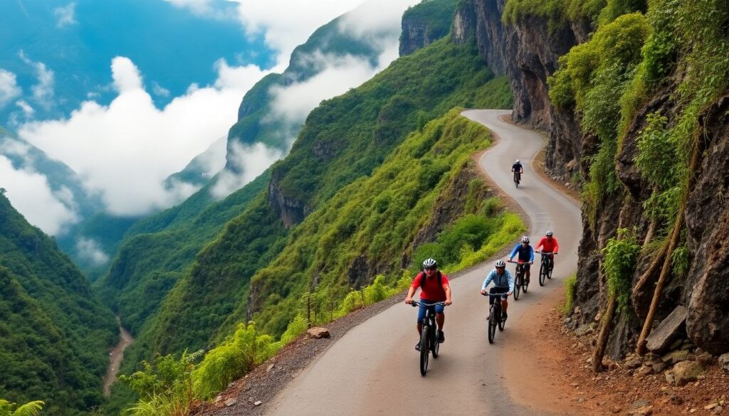 Путешествие в Боливию: дорога Юнгас - иллюстрация