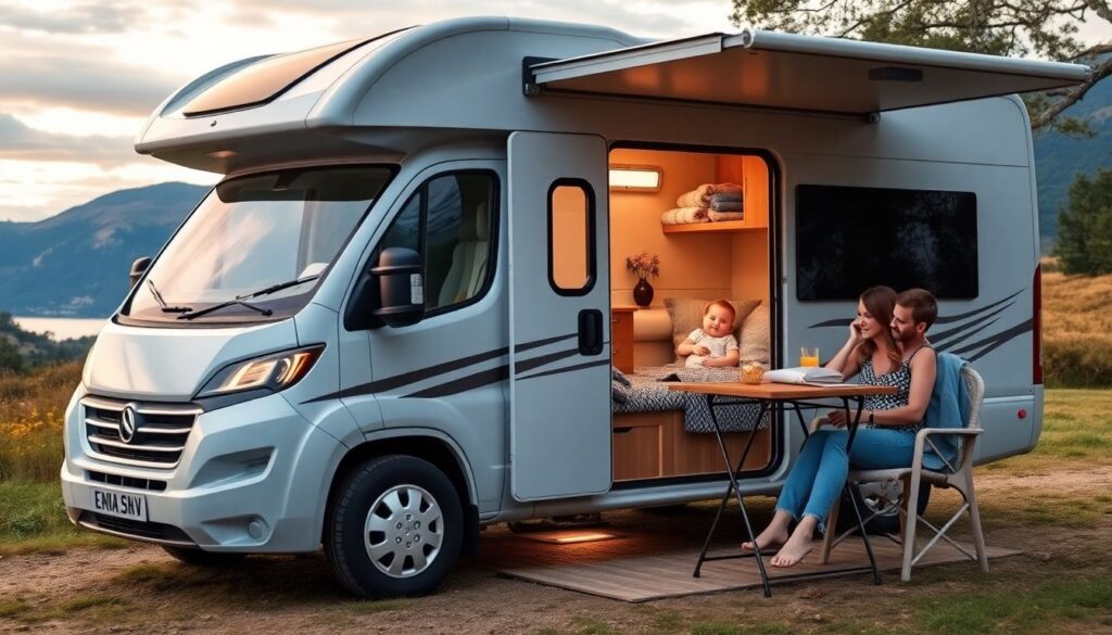 Как путешествовать с маленькими детьми в автодоме - иллюстрация