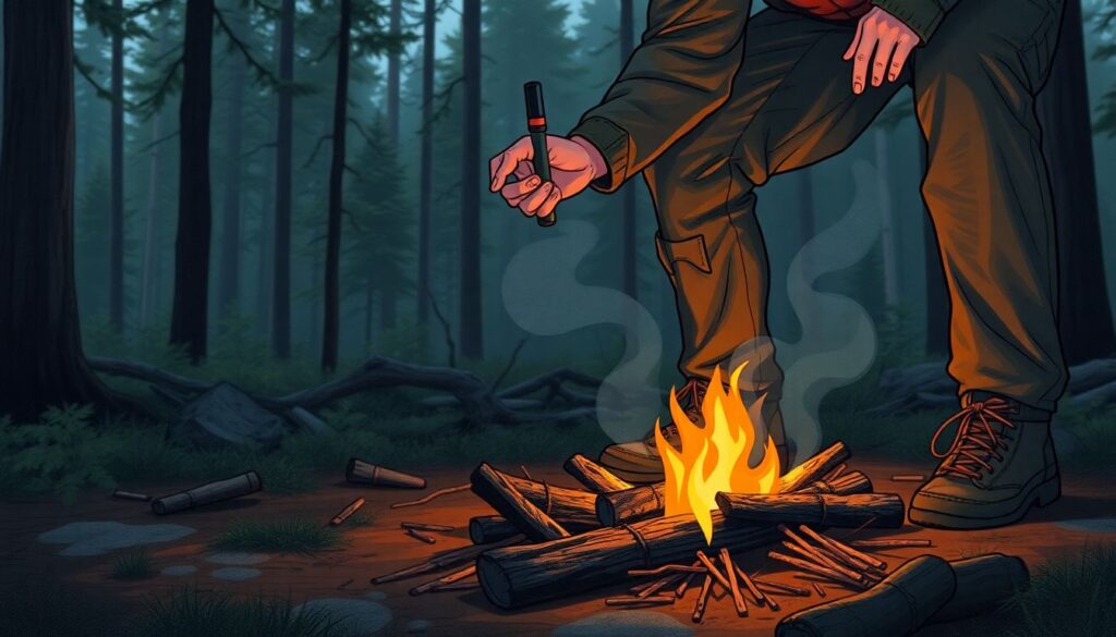 Как выбрать и использовать огниво - иллюстрация