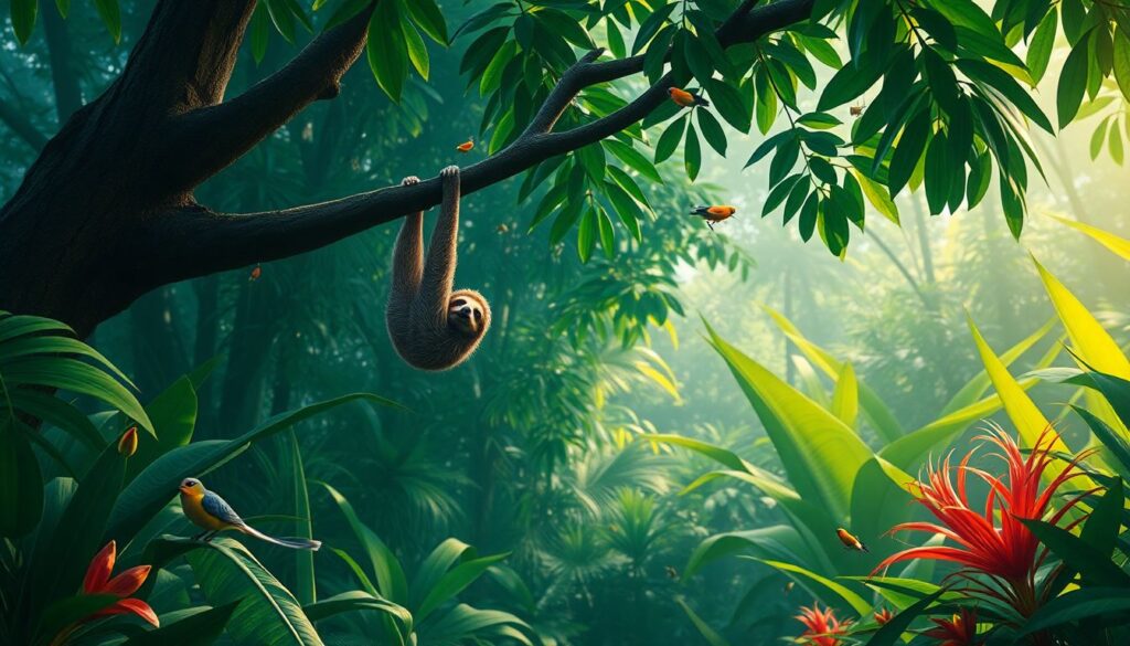 Лучшие места для наблюдения за ленивцами - иллюстрация