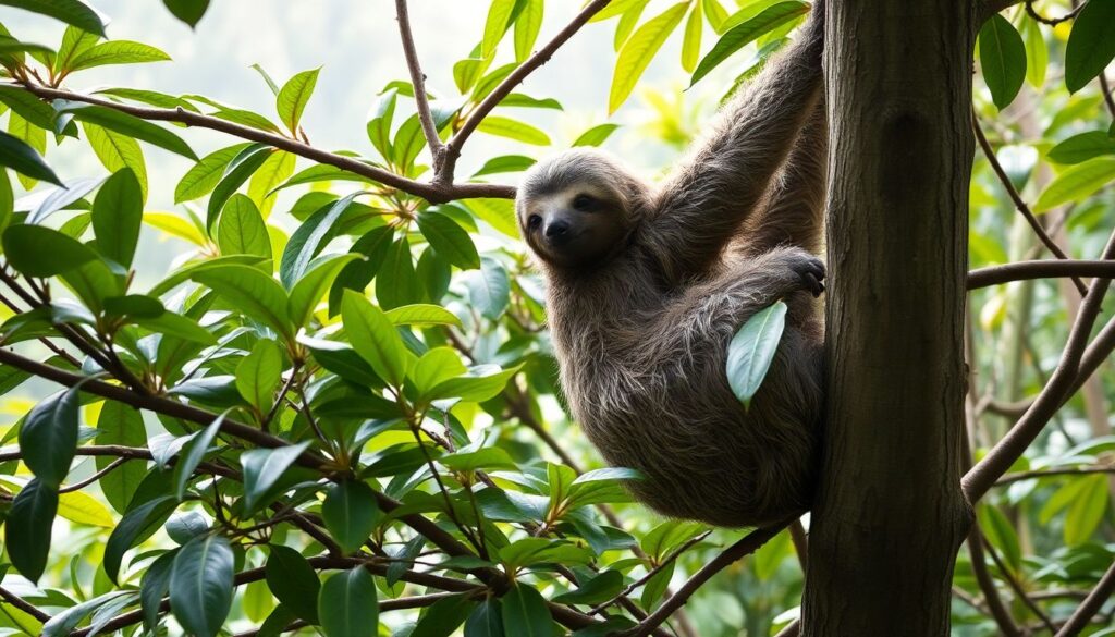 Лучшие места для наблюдения за ленивцами - иллюстрация