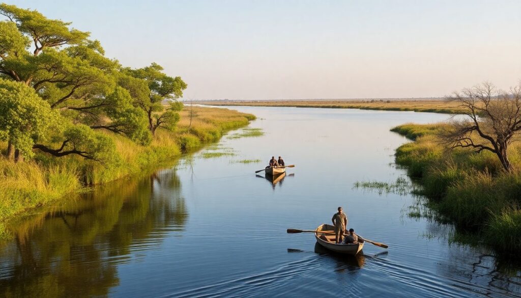 Путешествие в Ботсвану: дельта Окаванго и национальный парк Чобе - иллюстрация